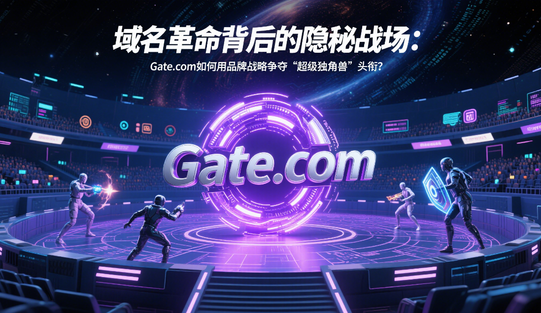 域名革命背后的隐秘战场：Gate.com如何用品牌战略争夺"超级独角兽"头衔？