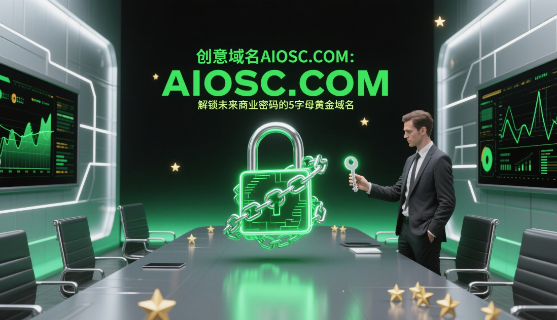 创意域名AIOSC.COM：解锁未来商业密码的5字母黄金域名